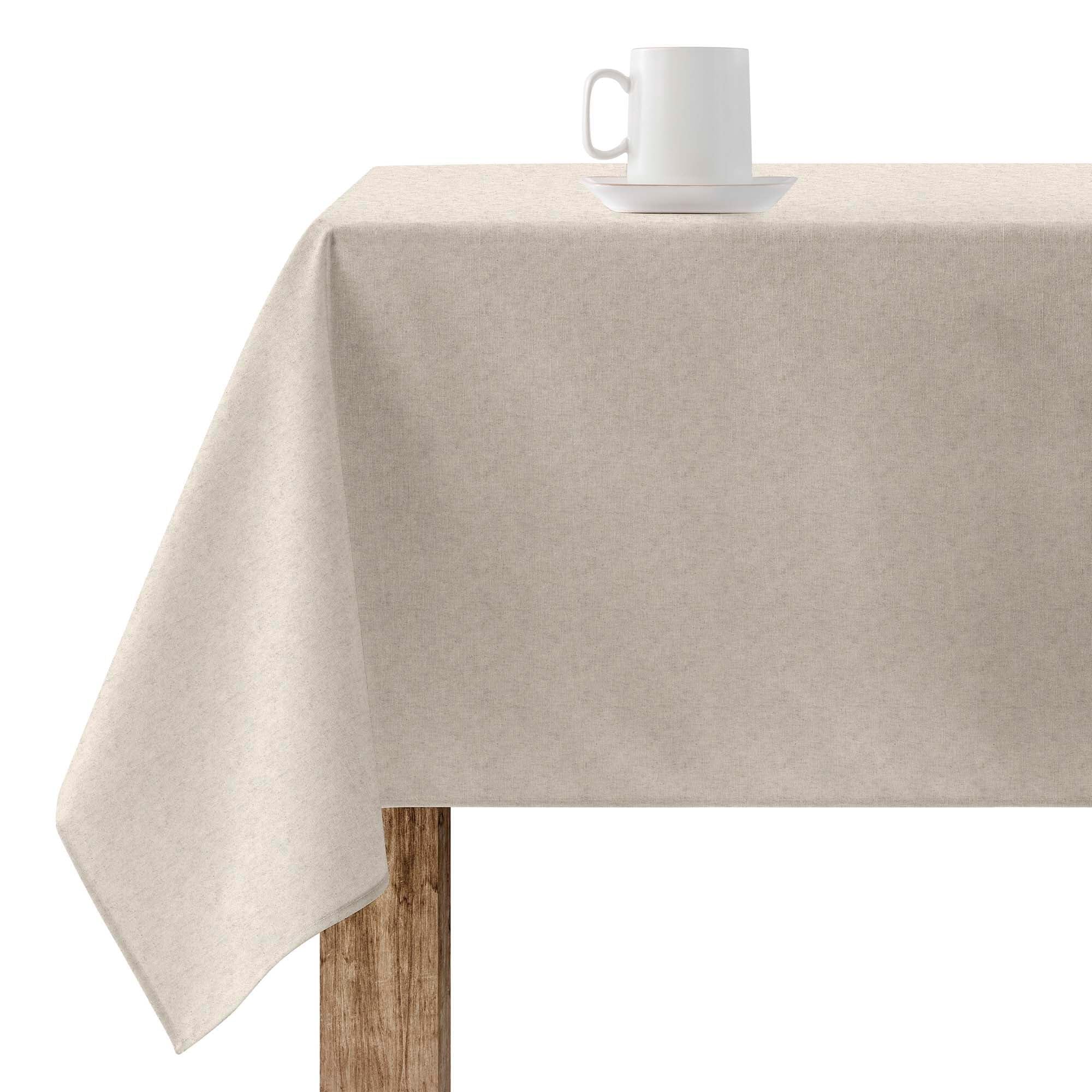 BELUM | Stain Resistant Tablecloth Size 100 x 80 cm - Extra Soft Touch Linen Colour Tablecloth - Tablecloth 100% Made in Spain Fabric 100% Organic Cotton - Plain Model Tablecloth