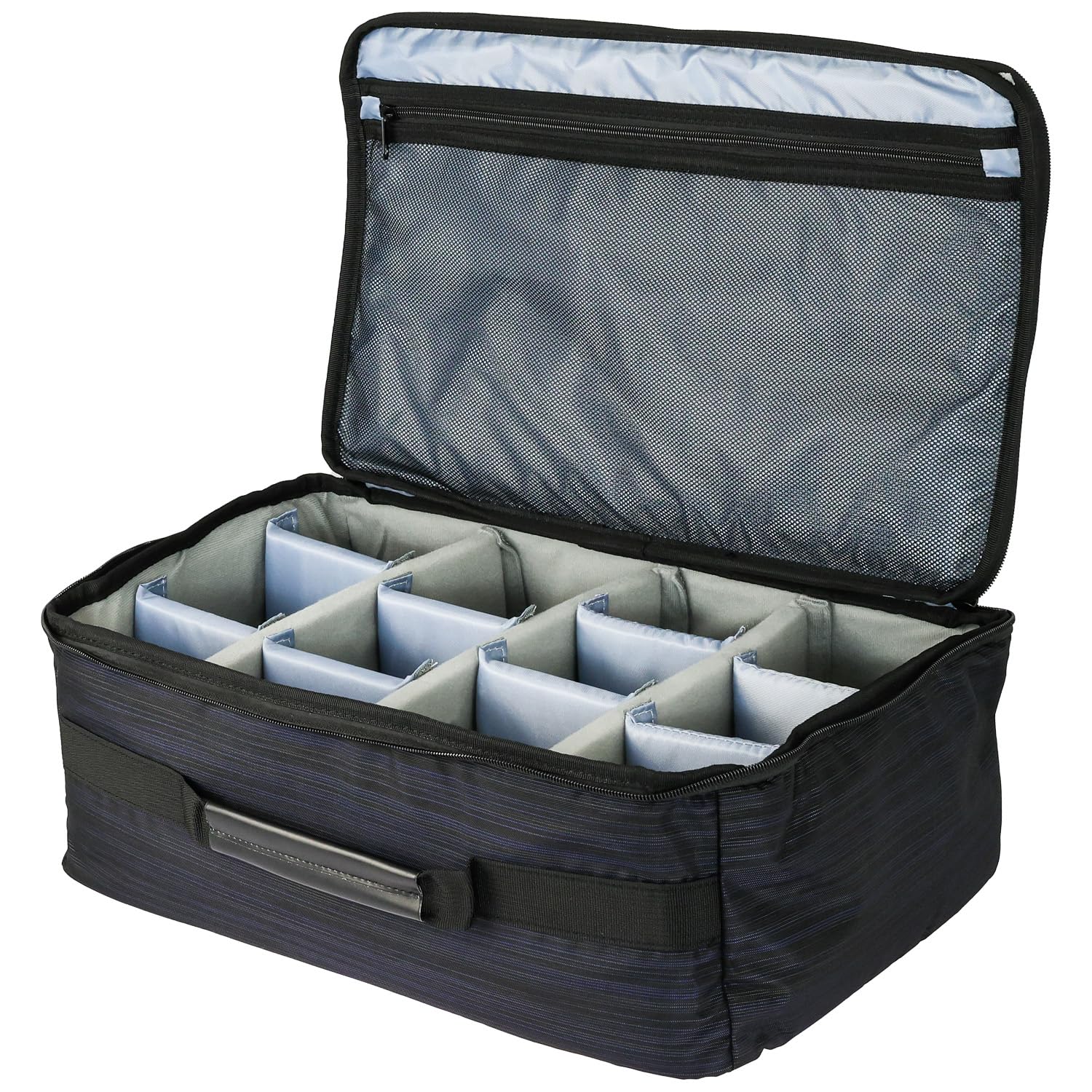 HMF Large Camera Bag, Padded Photography Bag with Adjustable Dividers for DSLR Cameras & Accessories | 44 x 28 x 18 cm | Black