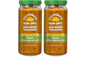 Sun-Dried Tomato Pesto 8.5oz (Pack of 2) by CALIFORNIA SUN DRY | Gluten-Free and Antioxidant Rich