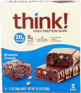 Glanbia Performance Thinkthin High Protein Bars, Brownie Crunch, 5 ct