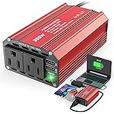 LIVOWALNY 300W Power Inverter DC 18V to AC 110V Compatible with Milwaukee Battery Inverter Charger Adapter Power Supply with 