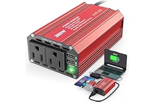 LIVOWALNY 300W Power Inverter DC 18V to AC 110V Compatible with Milwaukee Battery Inverter Charger Adapter Power Supply with 