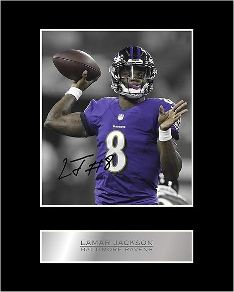 lamar jackson autographed football