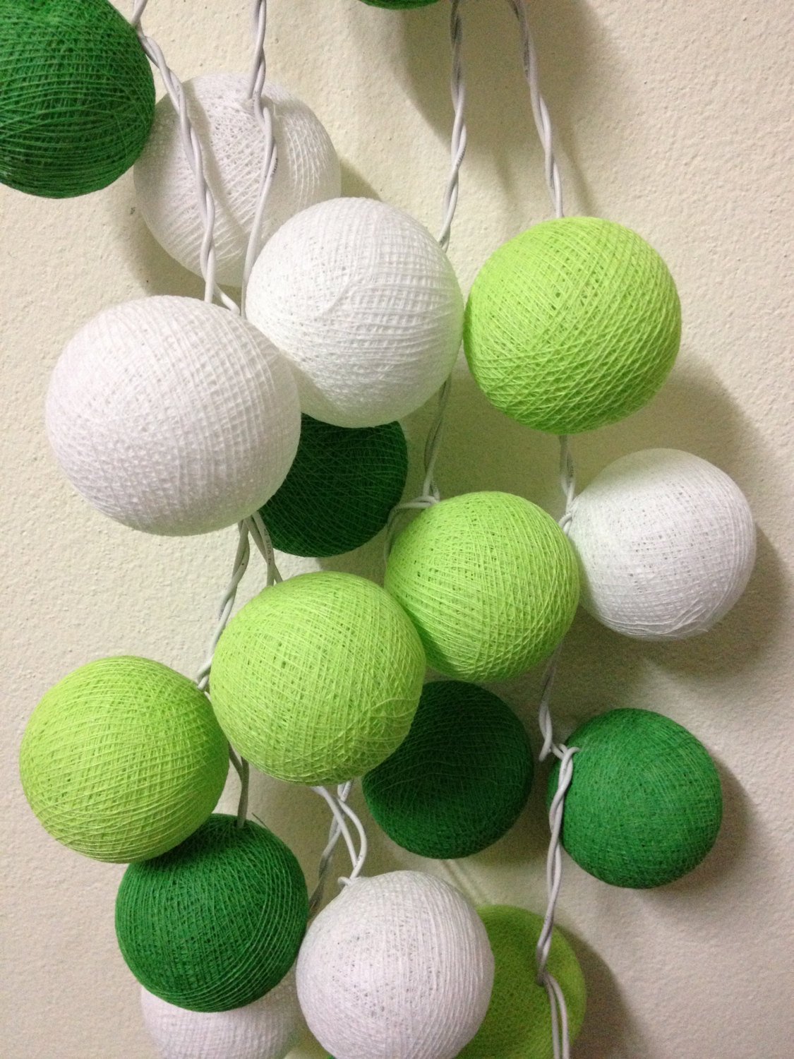 innen Cotton Ball Lights 5m CREATIVECOTTON XXL-Lichterkette mit 50