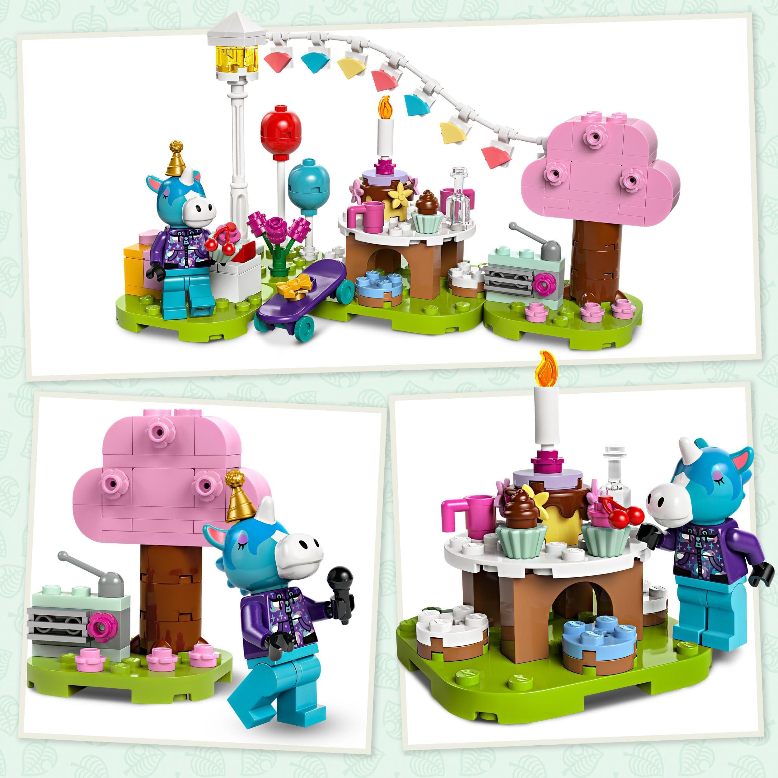 LEGO Animal Crossing Jimmys Geburtstagsparty, kreatives Spielzeug für Kinder, Tiere-Set mit Pferde-Figur aus dem Videospiel, Geschenk für Mädchen und Jungen ab 6 Jahren 77046 4