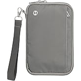 WALNEW Family Passport Holder for 5 - Large Travel Organizer Holds up to 6 Passports, RFID Blocking Water Resistant Document Wallet for Cards, Tickets, Boarding Passes