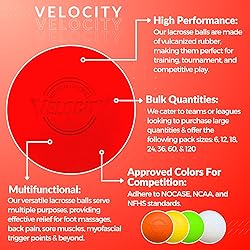 Velocity Lacrosse Balls - Official NFHS, SEI, and