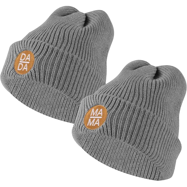 CZEVIP Cute Dinosaur Beanies - Warm Soft Winter Hat Unisex, Knit Fleece Lined Beanie 2 Pack
