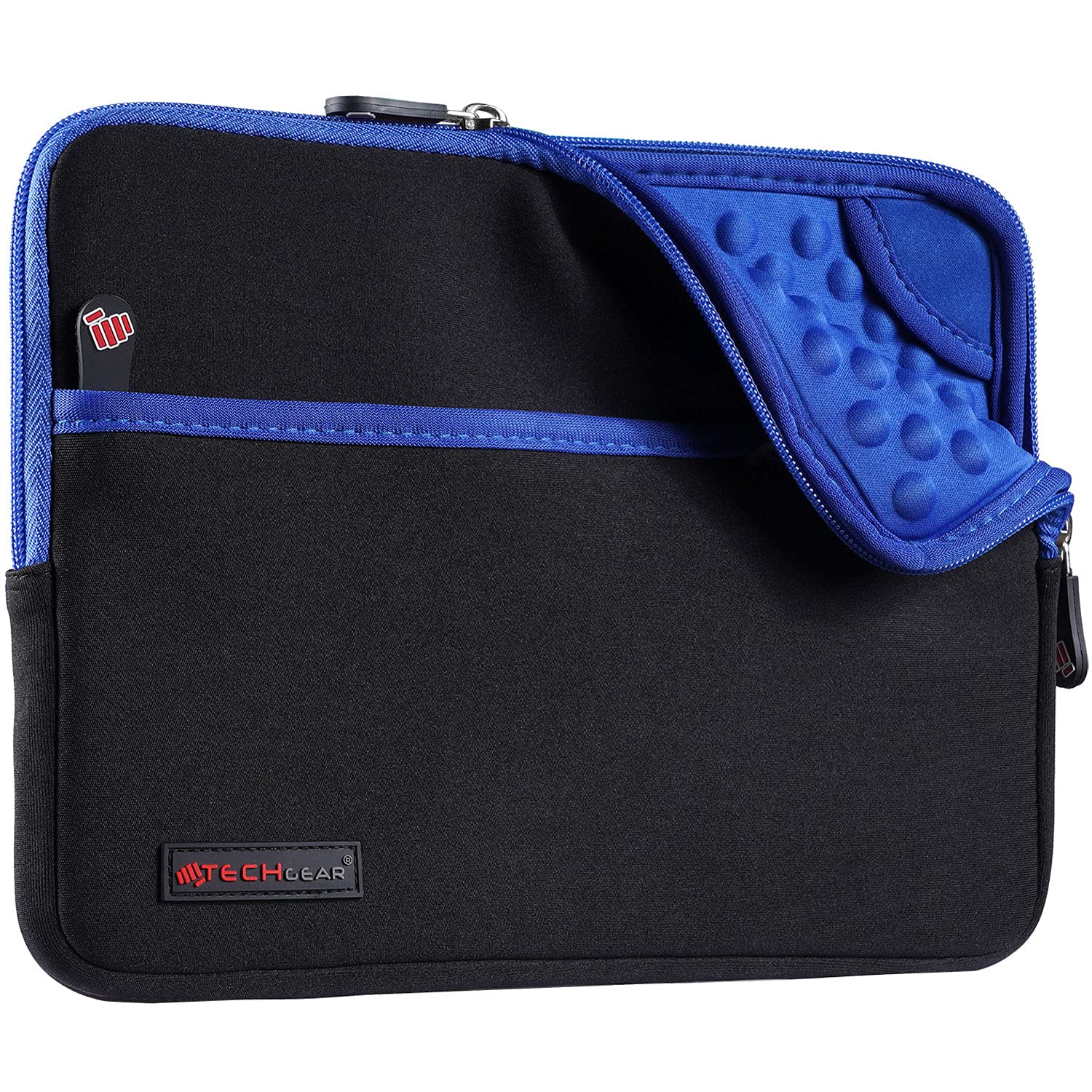 TECHGEAR Sleeve Pouch for iPad A16 11" (11th Gen), Air 1–5, iPad 10.9" (2022), 10.2, 9.7, iPad Pro 11" (1st–5th Gen), Air/Pro 10.5" Neoprene Protective Zipper Sleeve Bag with Bubble Padding & Pocket