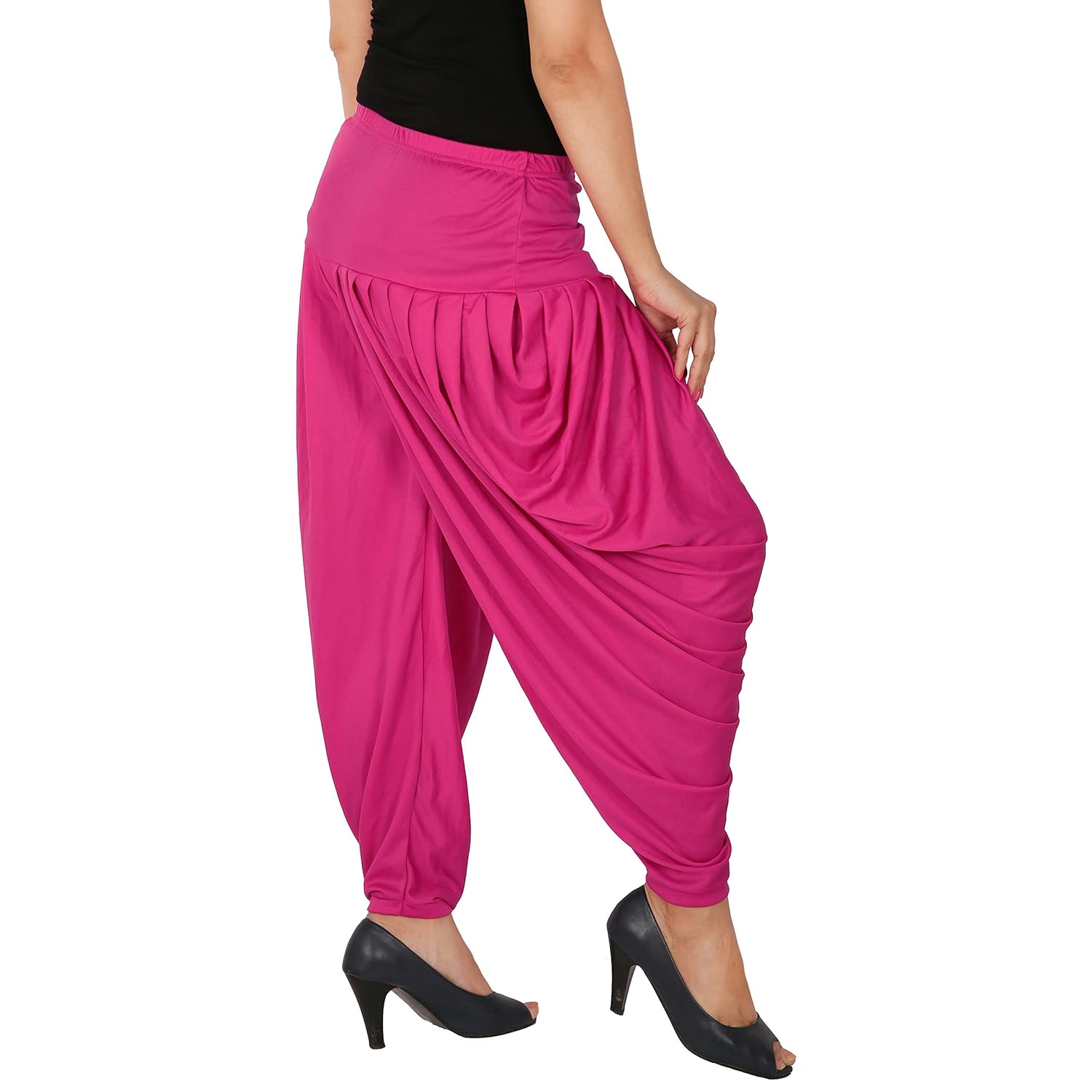 fashion and freedom women's patiala bottoms(f_sp_dh_m1 _pink_free size)
