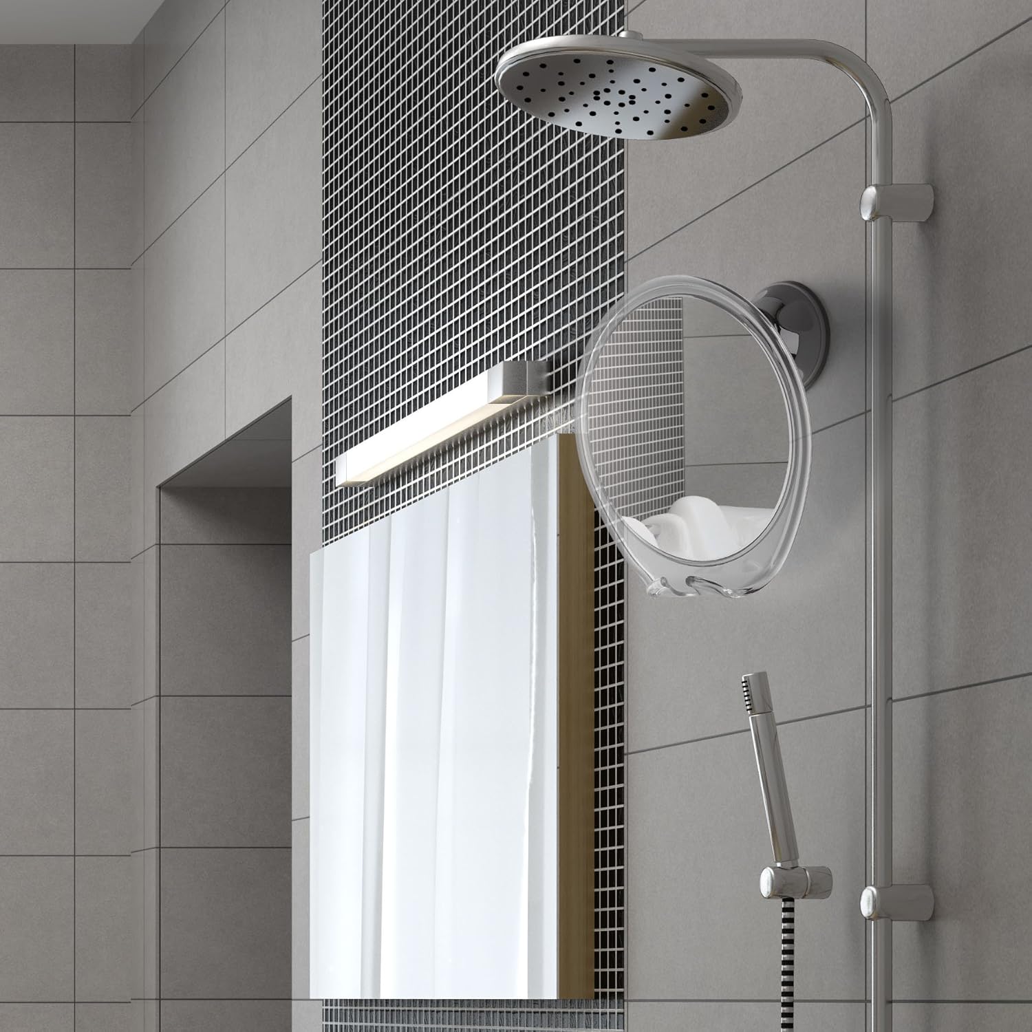 ProBeautify FOGLESS Shower Mirror for Shaving - Strong Suction Cup, Razor Holder & 360 Degree Rotation Shower Shaving Mirror - Fog Free Mirror for Shower & Shaving Mirror - Men & Women: Home & Kitchen