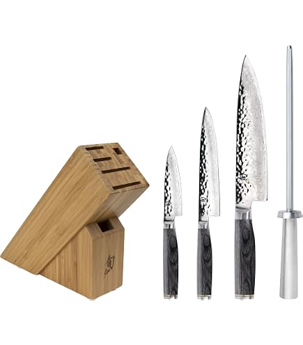 Amazon.com: Shun Premier 7 Piece Essential Block Set, Includes 8