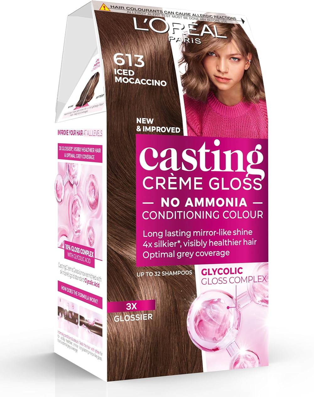 L'Oréal Casting Crème Gloss 613 Iced Moccachino Semi-Permanent Dye