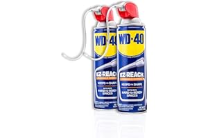 WD-40 Original Formula, Multi-Use Product, EZ-Reach Flexible Straw, 14.4 OZ [Twin-Pack]