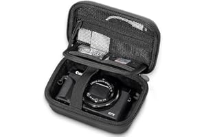 ProCase Hard Shell Digital Camera Case for Canon G7X Mark III -Black | Compact Small Cameras Travel Carrying Storage Bag for Sony Cybershot, PowerShot SX740, Ricoh GR III, Kodak Pixpro