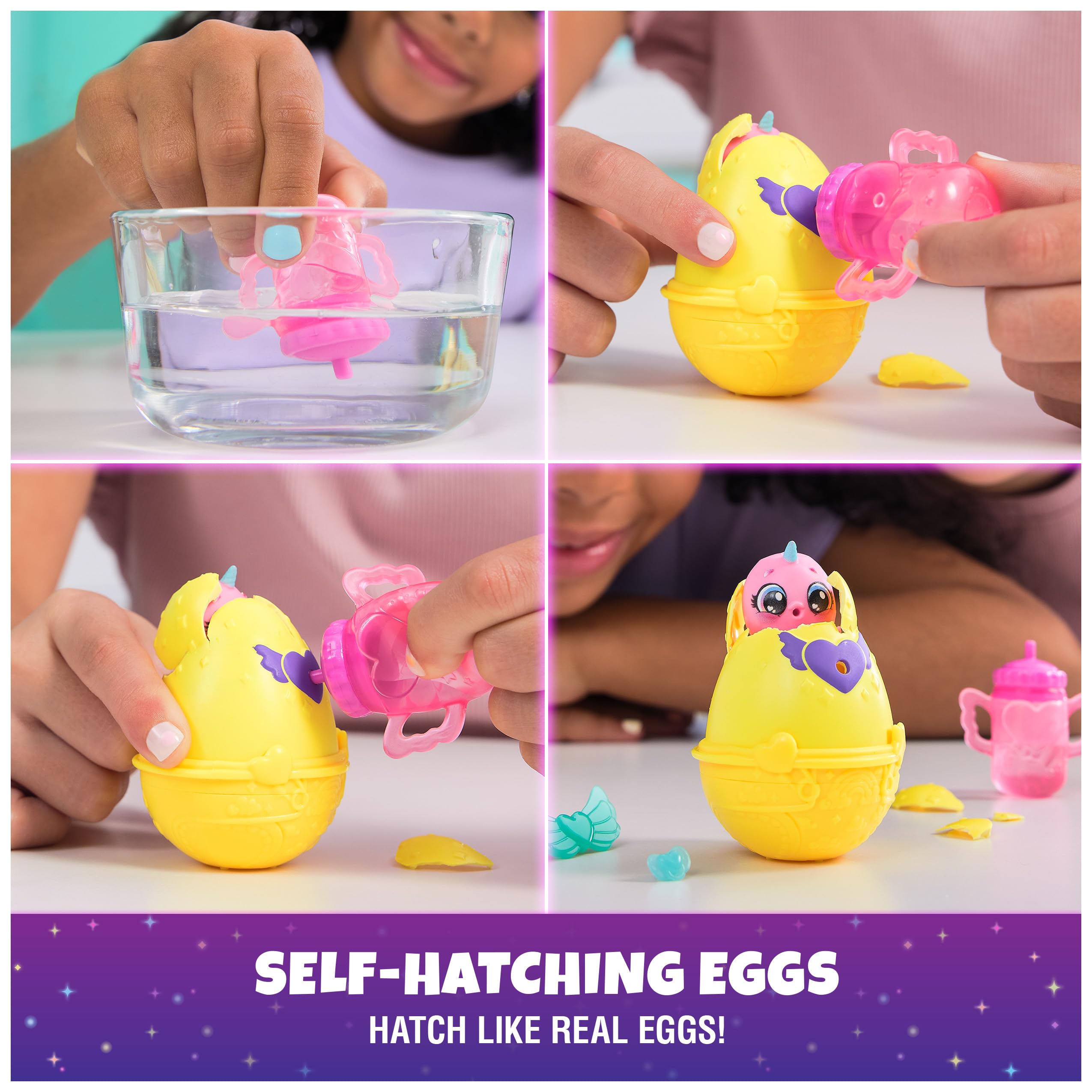 Hatchimals Alive, Neon Rainbow Spring Basket Toy (Styles May Vary), 3 Self-Hatching Easter Eggs, Gifts & Stocking Stuffers for Girls & Boys Ages 3 & up