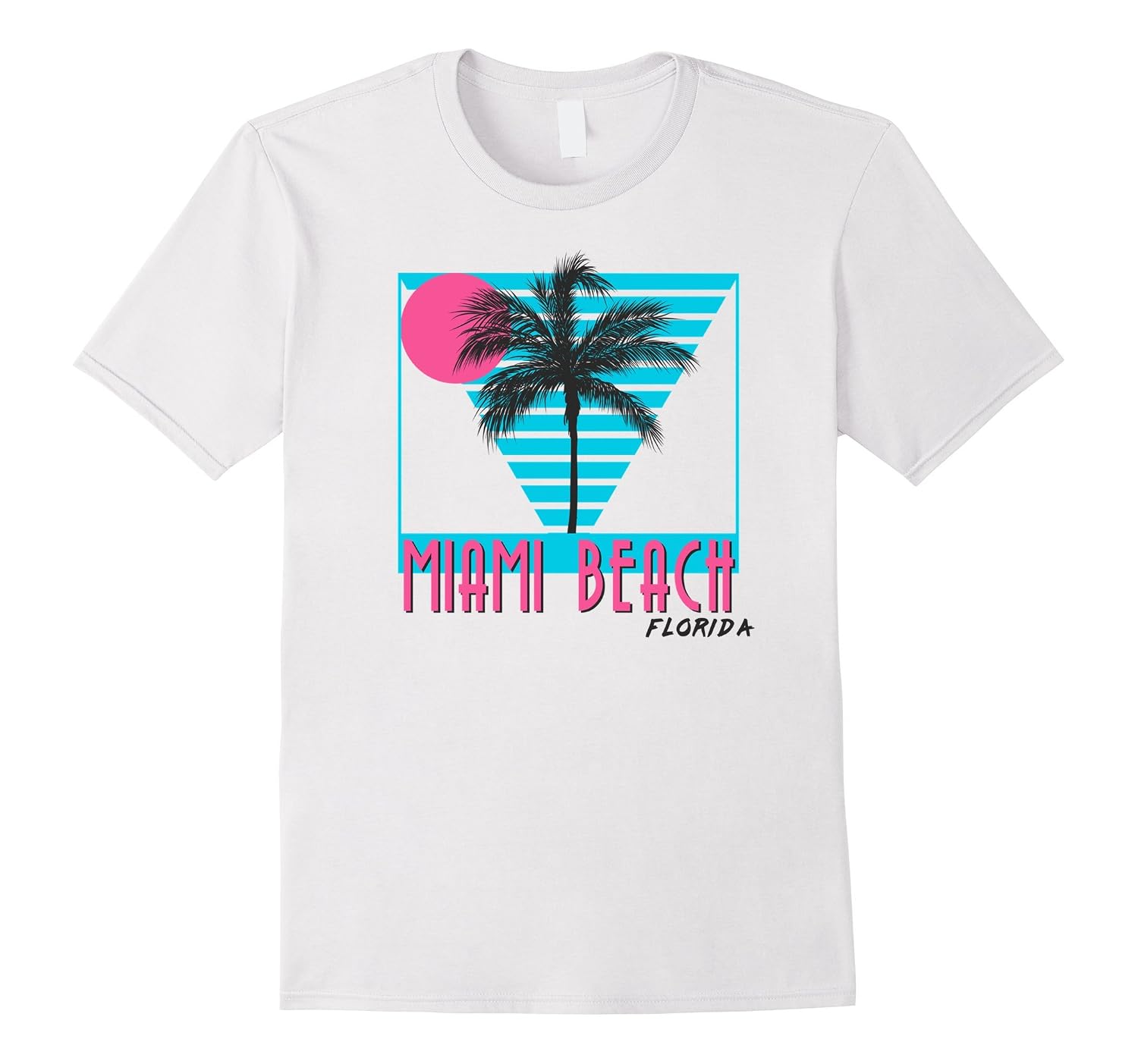 Débardeur Rétro Miami - Homme Et Femme - T-shirt Florida Beach - Cadeau Souvenir Vacances - Coupe Classique