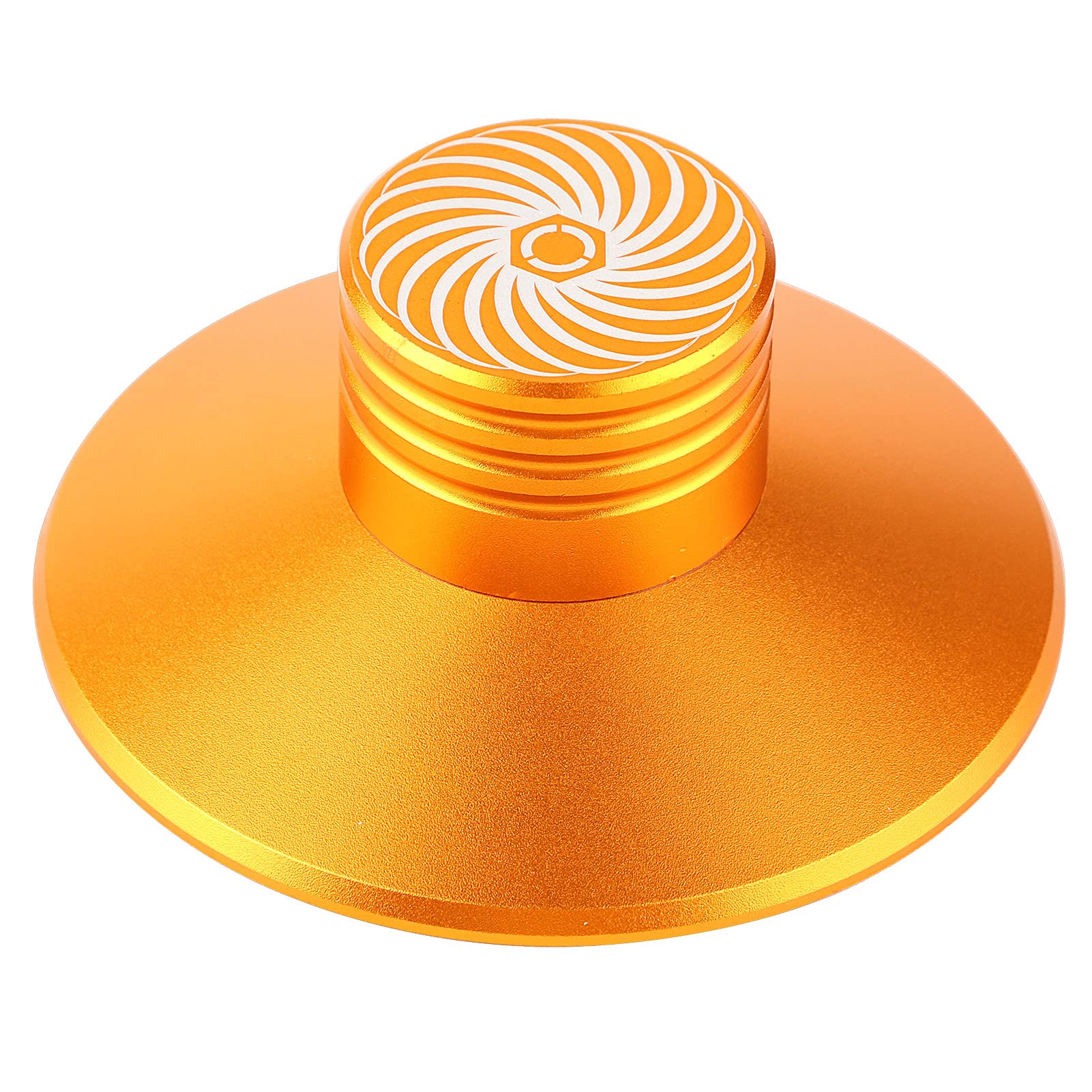 Record Clamp, Aluminum Audio Disc Turntable Stabilizer Clamp, (Gold)