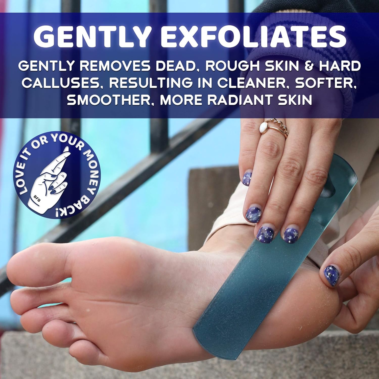 Pedicure Foot Rasp Callus Remover, Removes Rough Skin, Leaves Feet Smooth & Healthy, Improves