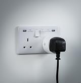 Knightsbridge Smart WIFI Plug Energy Monitor Alexa Google Home No Hub view 3
