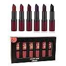 Golden Rose Velvet Matte Lipstick Dark Colors Set of 6