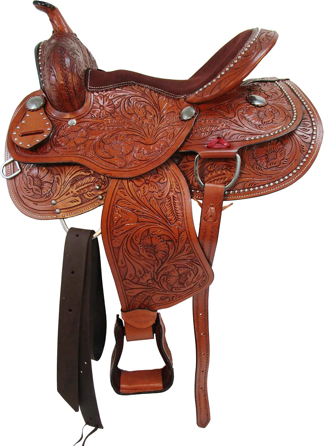 DEEP SEAT Western Saddle Barrel Racing Horse TACK Pleasure Leather