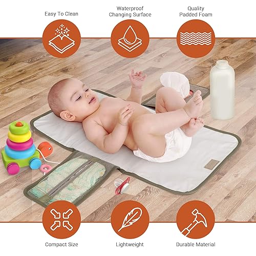 Portable Diaper Changing Pad Baby Changing Mat Travel Diaper