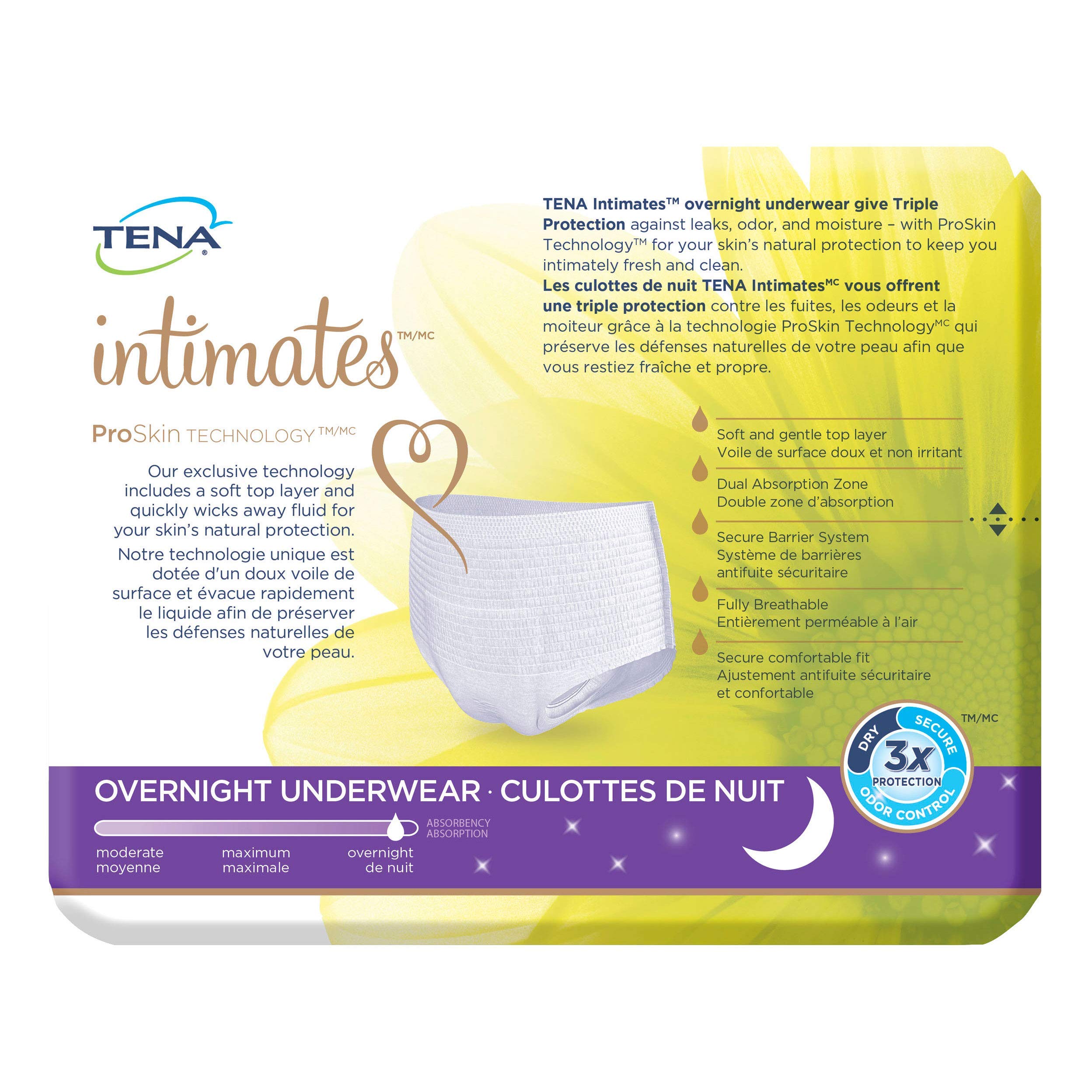 TENA Incontinence Underwear for Women, Overnight Absorbency, Intimates