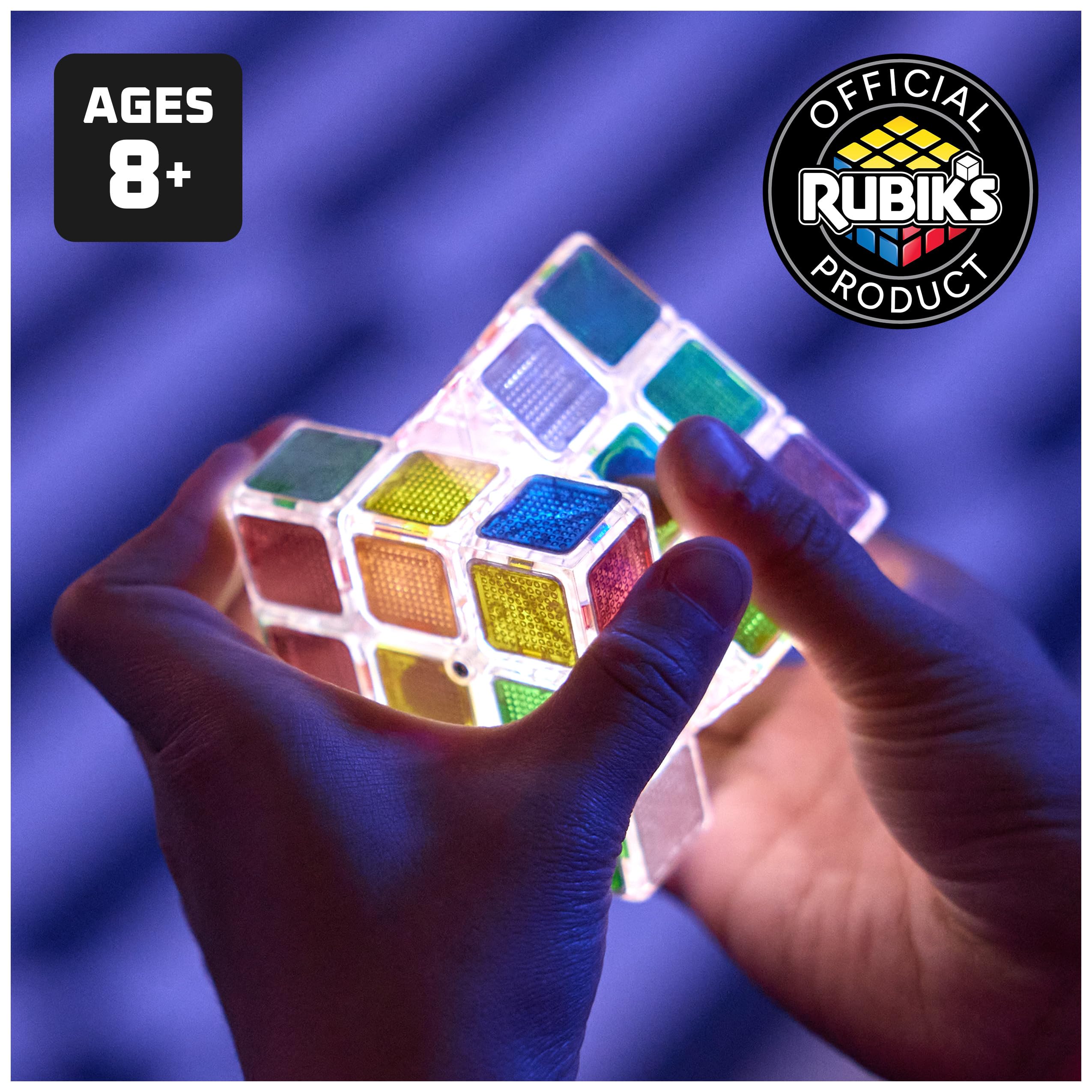 Rubik’s Cube, Pulse Cube, Light-Up Brain Teaser Puzzle for Speed Cubers, Solve The Puzzle Before The Lights Turn Off, Problem-Solving Brain Teaser & Fidget Toy, Stocking Stuffers for Ages 8 & Up