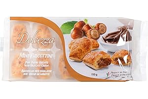 Dolcezza Hazelnut Mini Biscottini, Hazelnut, 110 Grams