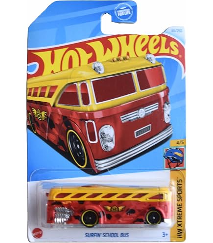 Amazon.com: Hot Wheels Surfin School Bus, Surf's Up 1/5 [Teal] 24