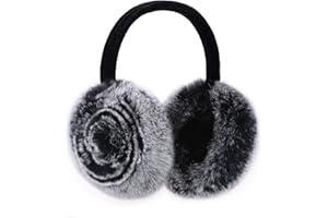 Onmygogo Rabbit Hair Earmuff for Winter, Soft and Warm,Foldable and Easy Carry