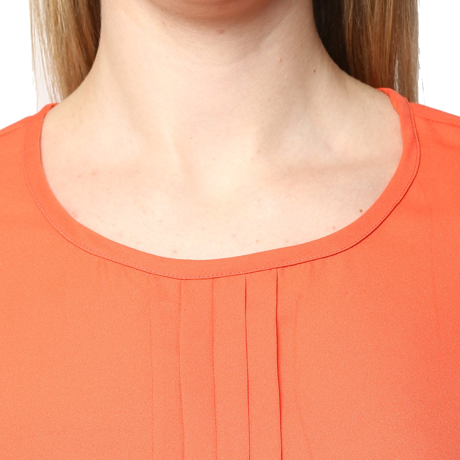 rare coral orange printed top (ep1008)
