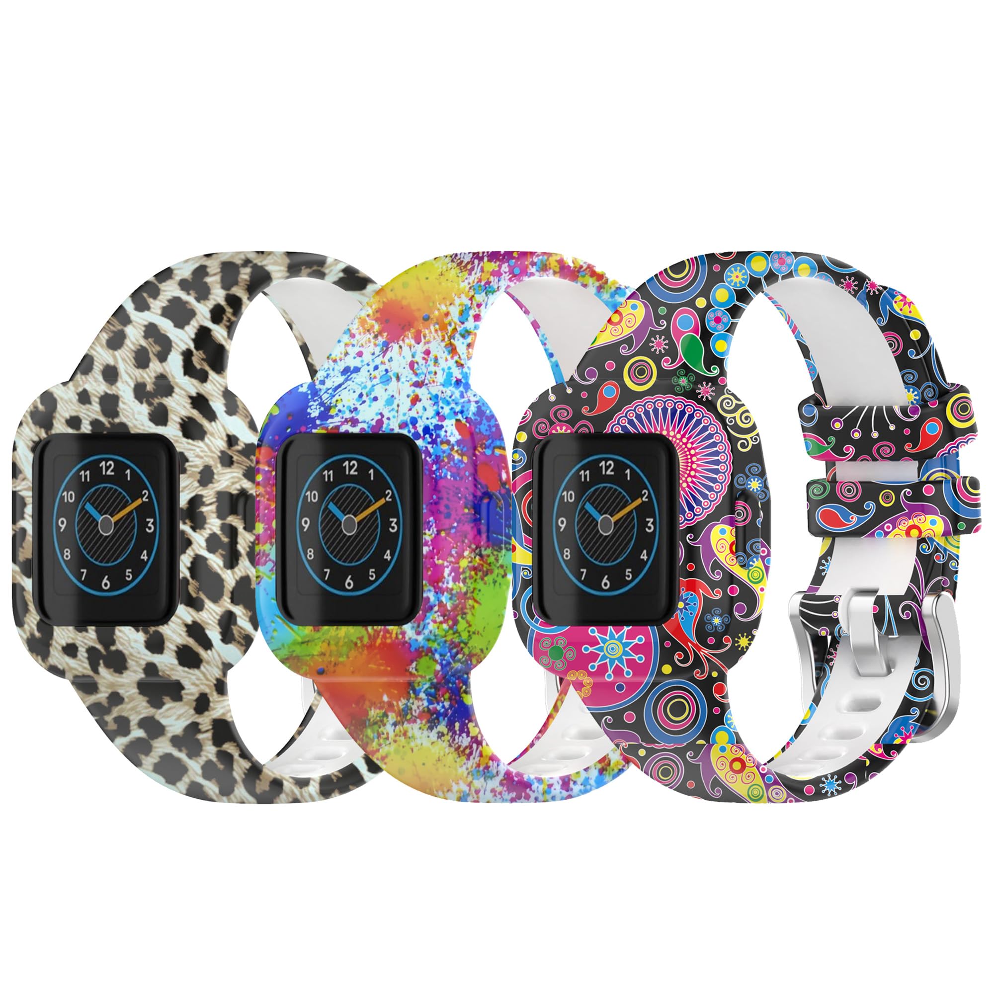 TenCloud Straps Compatible with Garmin Vivofit jr.3 Strap, Replacement Soft Silicone Wristband Band Armbands for Kids for Vivofit jr.3 Fitness Tracker (3E)