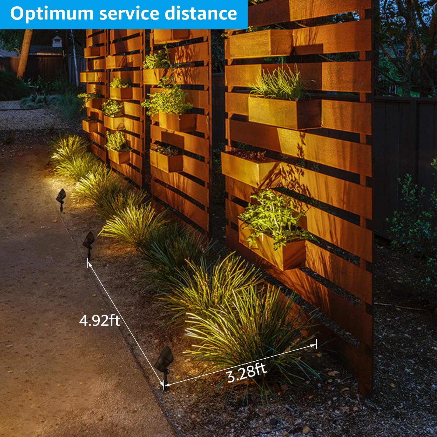 LEONLITE 4W LED Landscape Spotlight, AC/DC 12V Low Voltage Garden Lights, IP65 Waterproof Non-Dimmable, ETL Listed, Bronze Aluminum Housing, 3000K Warm White, Pack of 4: Home Improvement
