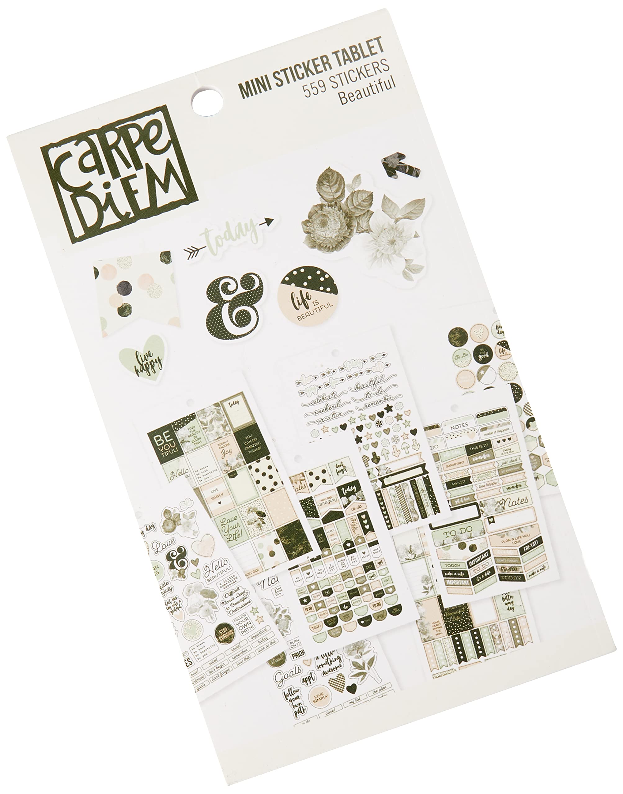 Simple Stories 7945 Carpe Diem Beautiful Mini Stickers, Multi-Colour