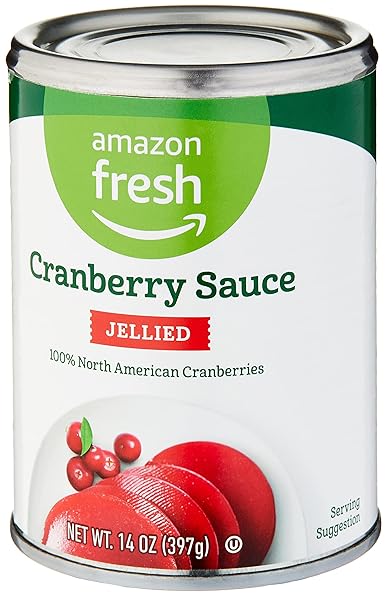 AMAZON FRESH, REGULAR JELLIED CRANBERRY SAUCE, 14 OZ