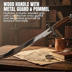 SZCO 31" Scimitar Sword – Stainless Steel Blade