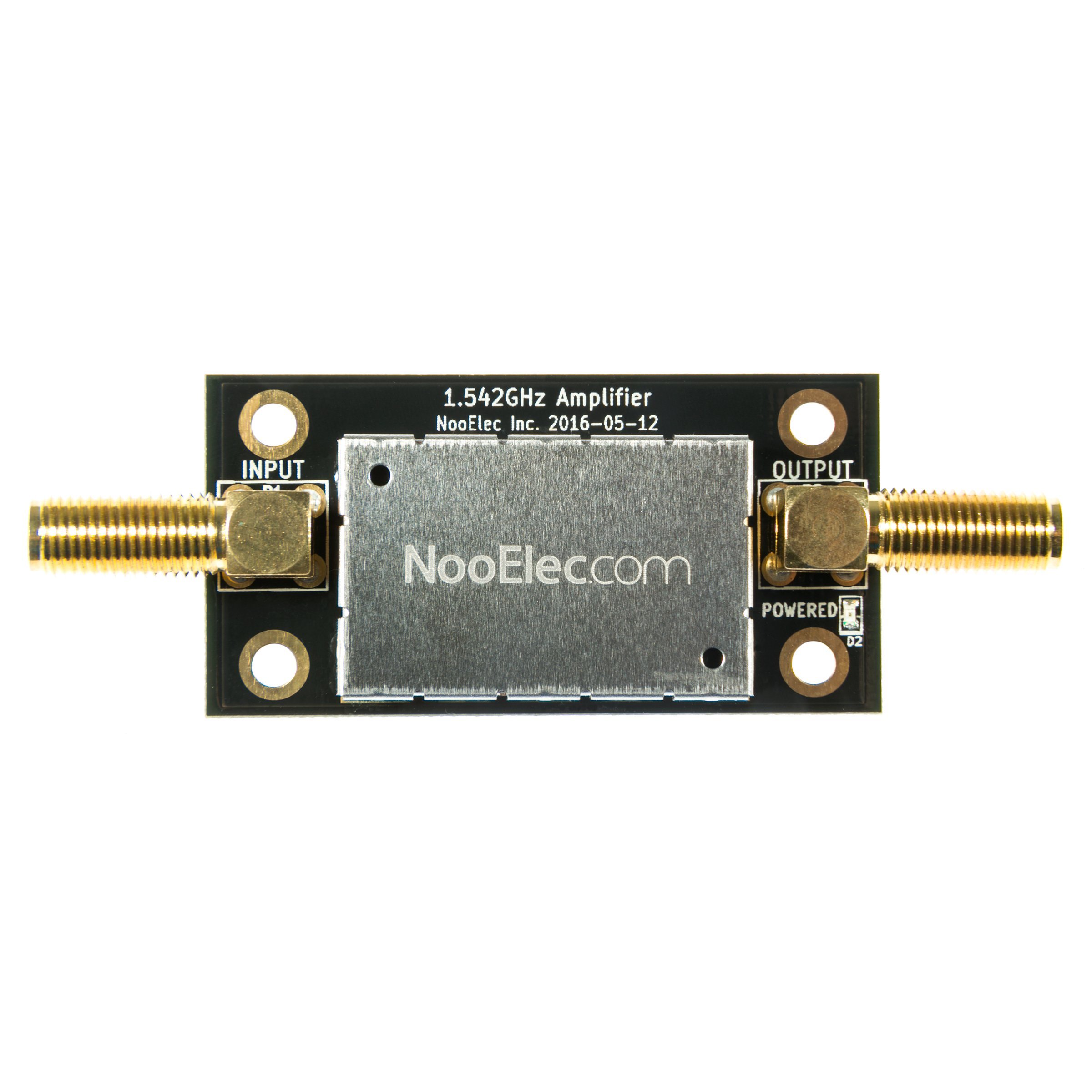 NooElec SAWbird iO Barebones, 5.5V, 1542MHz, 4 Channels, 100722 - Premium L-Band (Inmarsat AERO/STD-C) Ultra-Low Noise Amplifier (LNA) & SAW Filter Module