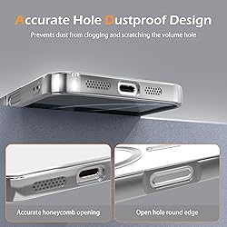 IAIYOXI Magnetic Clear Case for iPhone 16 with Full
