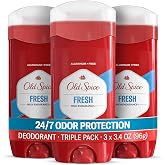 Old Spice Deodorant for Men, Aluminum Free, Fresh Scent, 3.4 oz Pack of 3 | 24/7 Odor Protection | 24/7 Freshness &amp; Long-Lasting Scent | Goes on Clean | Bright &amp; Fresh Notes | High Endurance Collection