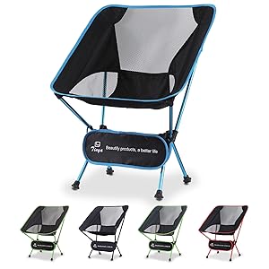 Tinya Ultralight Backpacking Camping Chair: Kids Adults Backpacker Heavy Duty 300lb Capacity Packable Ultra Lite Collapsible Portable Lightweight Compact Folding Beach Outdoor Picnic Travel Hiking