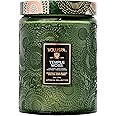 Voluspa Temple Moss, Large Candle Jar, 18oz, Coconut Wax Blend, Scented Candles for Home, 100 Hour Burn Time, Handcrafted in the USA