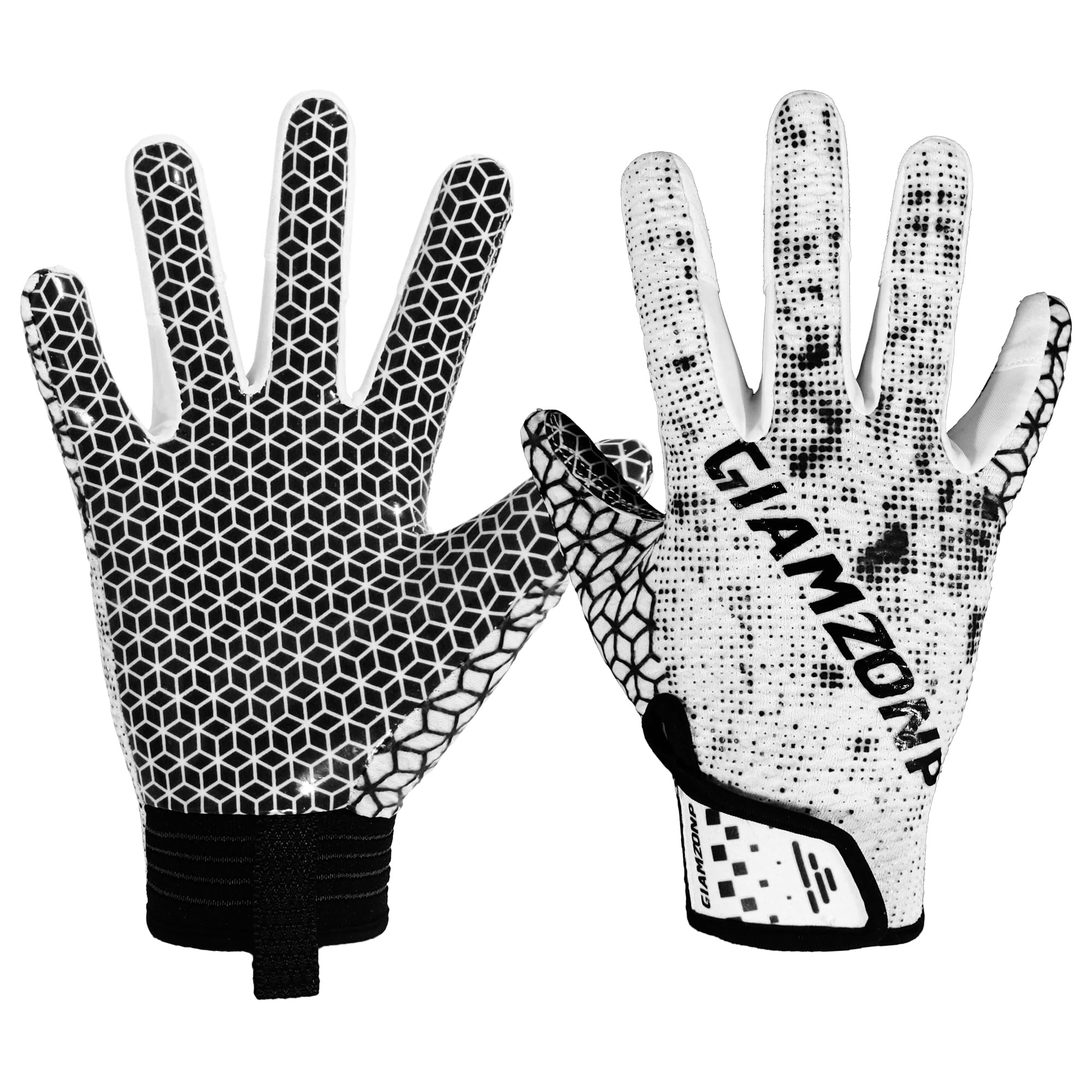 Photo 1 of AIGEVTURE Youth Football Gloves Wide Receiver Best Gifts Kids Flag Football Receiving Gloves Boys Girls Black Small