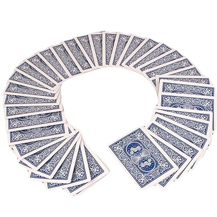 ellaroom Particular New Playing Cards Poker Deck Props Magic Tricks Cards Magic Tricks Educational Toys Card Game for Adult Kids Gift Stylish(None Wide Version Waterfall Blue Box)