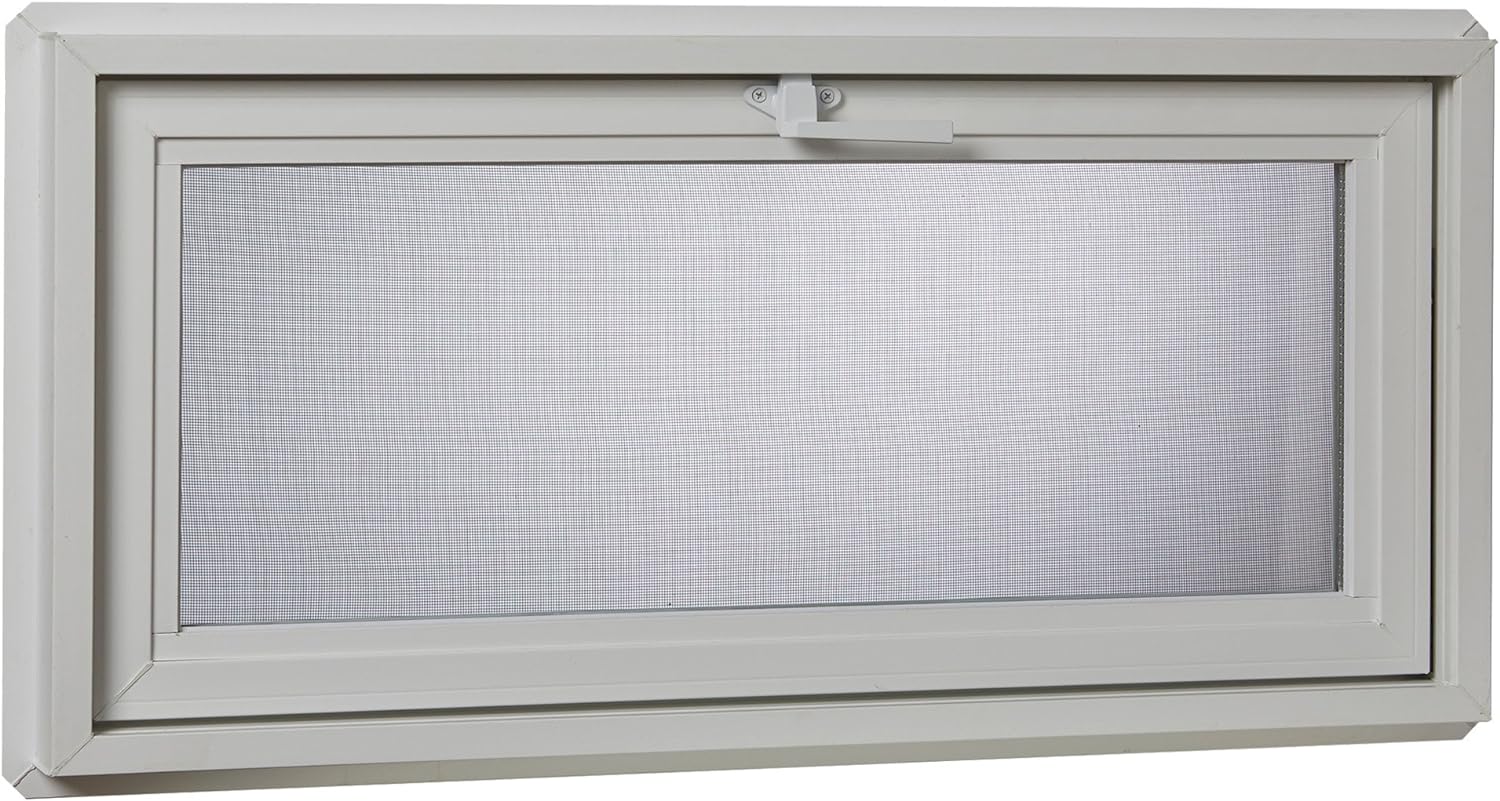 Park Ridge Products VBHI3218PR VBHI Vinyl Basement Hopper Window, 32" x