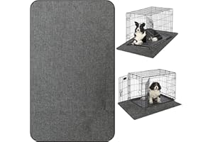 EHZYAZ Dog Crate Mat Liner, Washable Pee Pads for Dogs, Absorbs Urine, Non-Slip, Waterproof Under Dog Crate Mat Floor Protector for Kennel Training, Protects Floors from wear and Scratches, (29"x48")