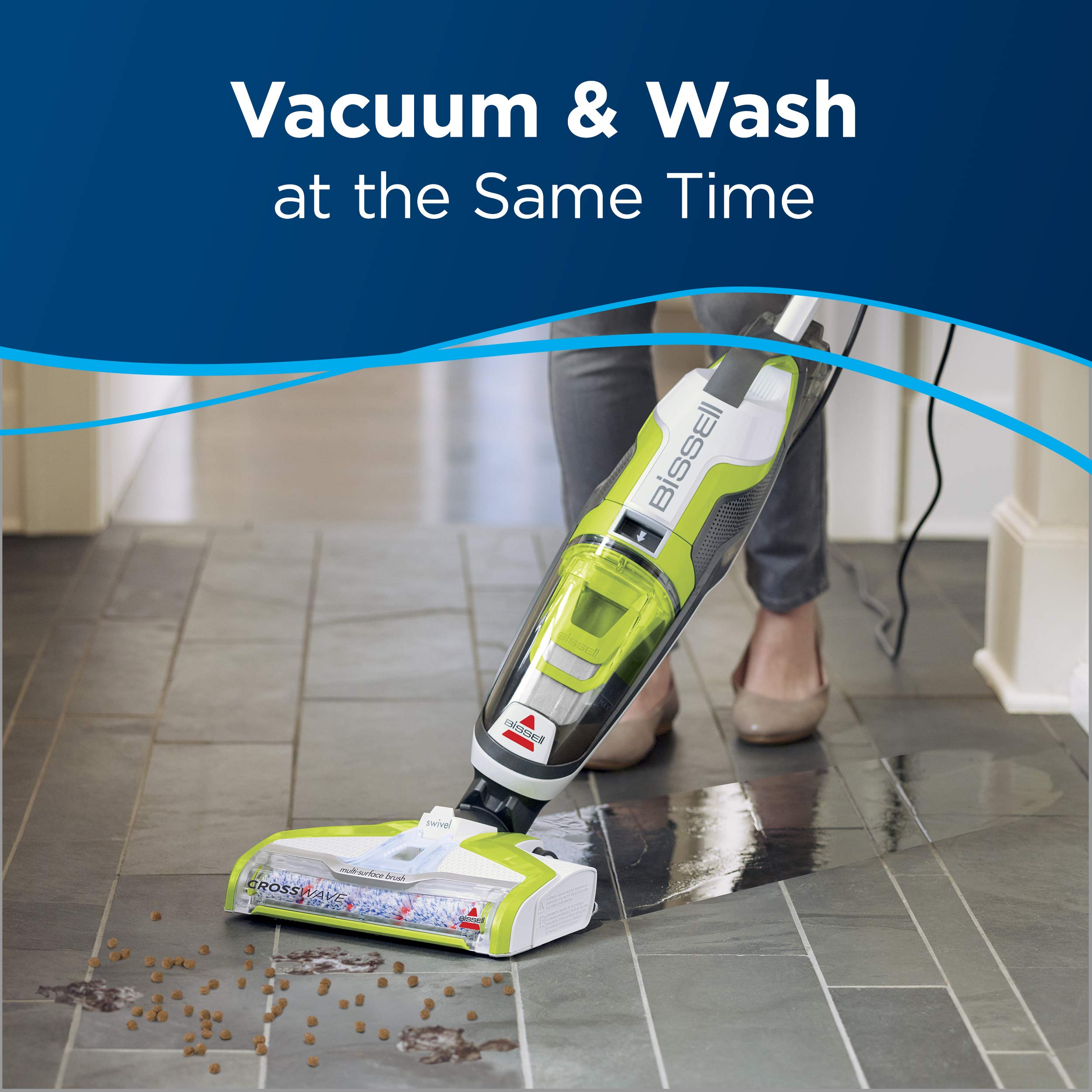 BISSELL Crosswave All in One Wet Dry Vacuum Cleaner and Mop for Hard