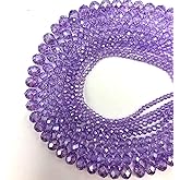 CrzBeadss 780Pcs Briolette Glass Beads for Jewelry Making, 3/4/6/8/10mm Faceted Crystal Loose Beads Bulk for Bracelets, Earrings, Wind Chimes, Suncatcher, Curtains, Purple AB Color