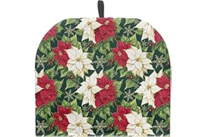 ZOUTAIRONG Christmas Flower Tea Cozy for Teapot Kettle Cover for Party Gift Extra Thick Wadding Tea Pot Keep Warm Cover Insul